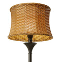 59.5"H Outdoor and Indoor Basket Weave Floor Lamp