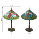 29.5" H Mila Tiffany-Style Stained Glass Table Lamp