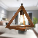 12" W Beverly Metal and Mango Wood Novelty Pendant