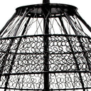 18.5"H Woven Modern Cage Oversized 1-Light Pendant