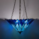 28" H Graceful Azura Unique Tiffany Style Shade Pendant Light