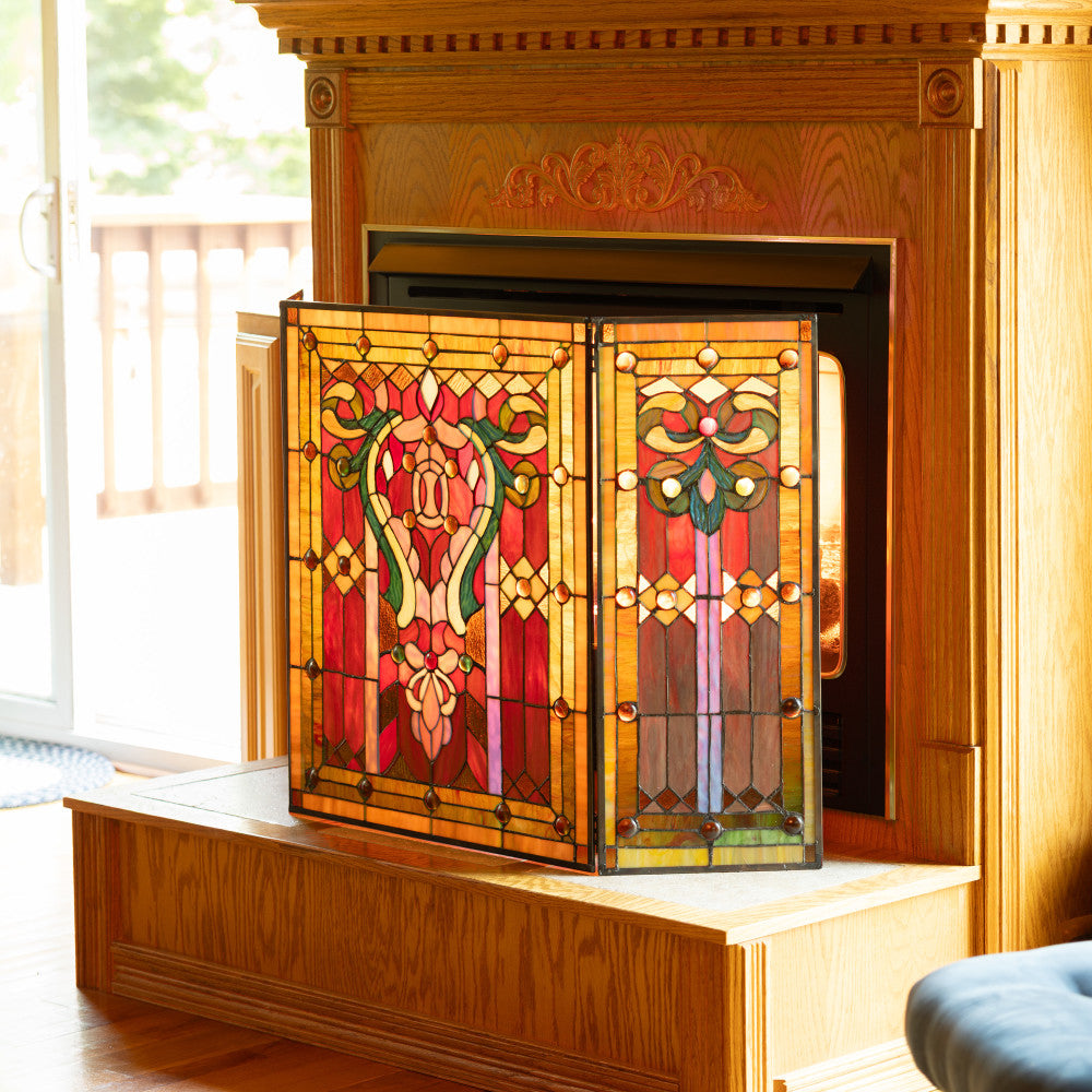 River of Goods Fleur de Lis Fireplace Screen - Thumbnail 5