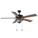 52"W Monroe 5-Blade Remote-Controlled Ceiling Fan