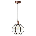 9" W Bettany Bohemian Clear Globe Shade Pendant Light