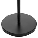 71"H Black Metal 1-Light Floor Lamp with Painted Metal Shade