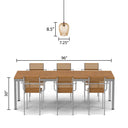 Lucinda 7.25"W Modern Gold Woven Metal Pendant Light