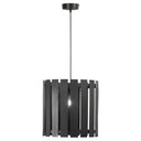 9.75" W 1-Light Westley Black Metal Pendant