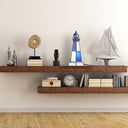 10.4" H Camden Stained Glass Lighthouse Accent Lamp