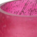 13" H Meggie Fuchsia Globe-Like Shade Accent Lamp with a White Marble Pedestal Base