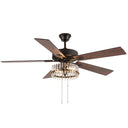 Carrie River of Goods Oil-Rubbed Bronze Metal 2-Light 52-Inch Ceiling Fan
