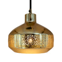16"H Sorrento Teardrop 1-Light Metal Pendant