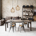 11.75"W Riley Caged Globe Shade Pendant Light