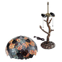 24.5"H Stained Glass Marvel Maple Table Lamp with Tree Trunk Base