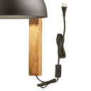 28.5" H Gwen Industrial Indoor Plug In Wall Sconce with Black Dome Shade
