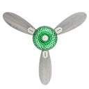 42" W Brynn LED Indoor Green Hand-Cut Glass Globe Shade Ceiling Fan with Remote Control