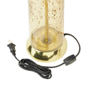 22" H 1-Light Raine Glass and Metal Table Lamp