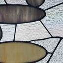 18"H Namaste Stained Glass Window Panel