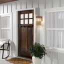 River of Goods Dixsie Brown Brushed Metal Wall-Mounted Outdoor Light