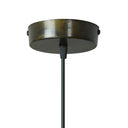 16" W Delano Antique Bronze Metal Pendant Light