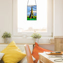 14.5" H Eiffel Tower Stained Glass Window Panel