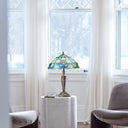 20"H Vivienne Baroque Style Stained Glass Table Lamp