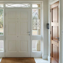 18" H Clear Floral Glass Window Panel