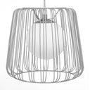 9.875"W Lucai Caged Globe Shade Pendant Light