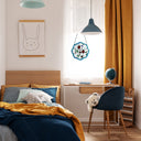 12" H Ladybugs Round Stained Glass Window Panel