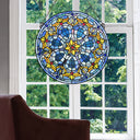 19.5"H Chartres Cathedral Stained Glass Window Panel