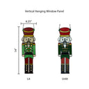 14"H Hans the Holiday Nutcracker Stained Glass Window Panel