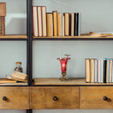 9"H Hand Blown Mercury Glass Lily Uplight Accent Lamp