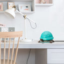 4.75" H Raphael Aqua Glass Accent Lamp