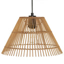 13.25"W Judith Metal Pendant Light with Tan Rattan Shade