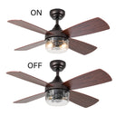 42"W Caelan Remote-Controlled 2-Light Ceiling Fan