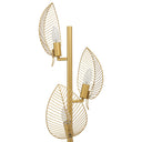 59.25"H Noelle Gold Leaf Shade Floor Lamp