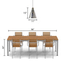 11 in. Gold 1-Light Pendant with Painted Silver Glass Shade