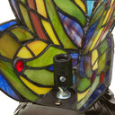 9.5"H Stained Glass Butterfly Wings Accent Lamp