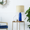 22" H 1-Light Raine Glass and Metal Table Lamp