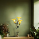 23.5"H Hand Blown Glass 3 Calla Lily Uplight Accent Lamp
