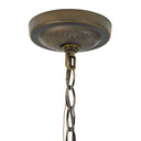 24" W Delilah Traditional Multicolor Stained Glass Bowl Shade Pendant