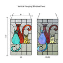 River of Goods 14-Inch Coy Cats Trio Stained Glass Window Panel