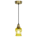 4.5" W 1-Light Gillian Glass and Metal Pendant