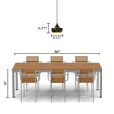 9.75" W 1-Light Mychele Bronze and Gold Metal Pendant Light