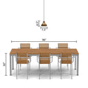 6.5"H Hammered Metal 1-Light Pendant