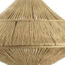 22" W 1-Light Minka Metal and Jute Pendant Light