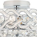 11.5" Olivia Nickel Semi-Flush Mount Ceiling Fixture