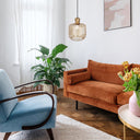 11.75"W Riley Caged Globe Shade Pendant Light