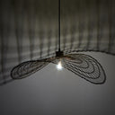 15.75" W Jessica Industrial Brass Woven Disk Shade Pendant