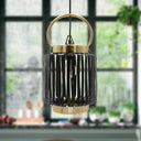 16"H Ford Lantern 1-Light Metal Pendant