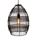 18.5"H Woven Modern Cage Oversized 1-Light Pendant